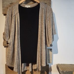 Axara Paris Women's Beige Cardigan Sweater